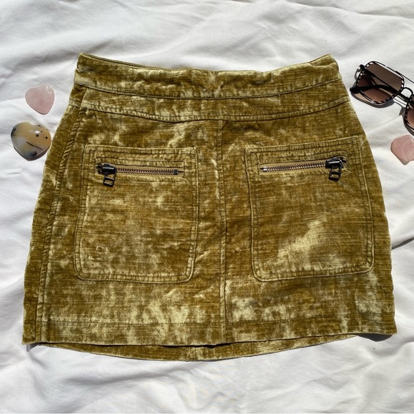 Free People Velvet Miniskirt - Picture 2 of 4